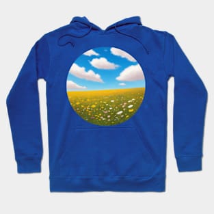 Circular Field of Flowers Hoodie